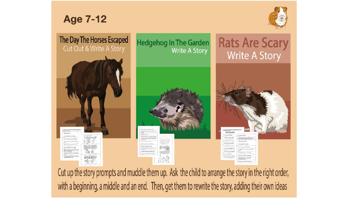 An educational teaching resource from Guinea Pig Education entitled Use The Story Prompts To Write Animal Stories (7-11 years) downloadable at Teach Simple.