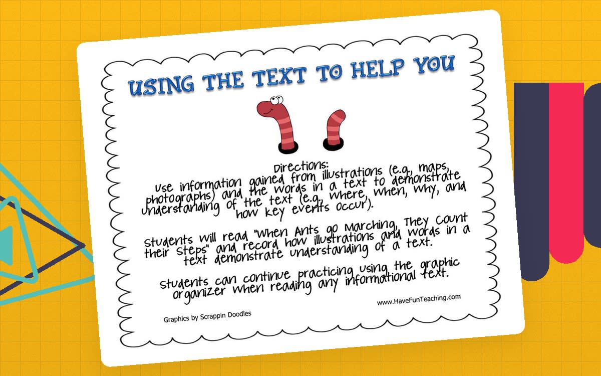 An educational teaching resource from Have Fun Teaching entitled Using the Text to Help You Activity downloadable at Teach Simple.