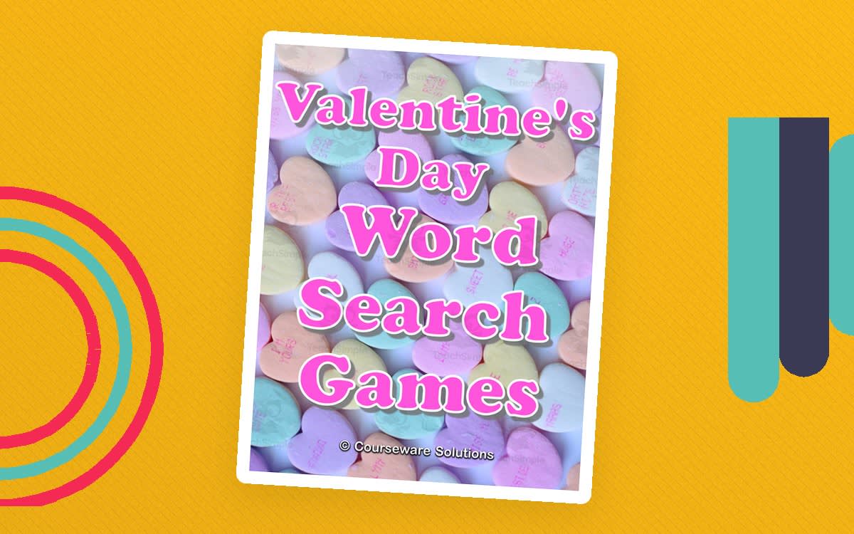 An educational teaching resource from WorksheetsPlus entitled Valentine's Day Word Search Games, Easy & Hard Fun Holiday Worksheets downloadable at Teach Simple.