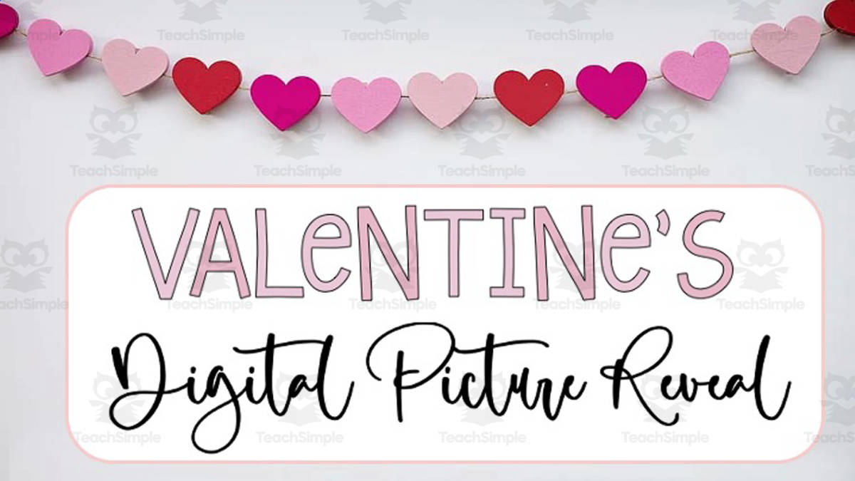 An educational teaching resource from Joyful Noise Teaching entitled Valentine's Musical Digital Picture Reveal downloadable at Teach Simple.