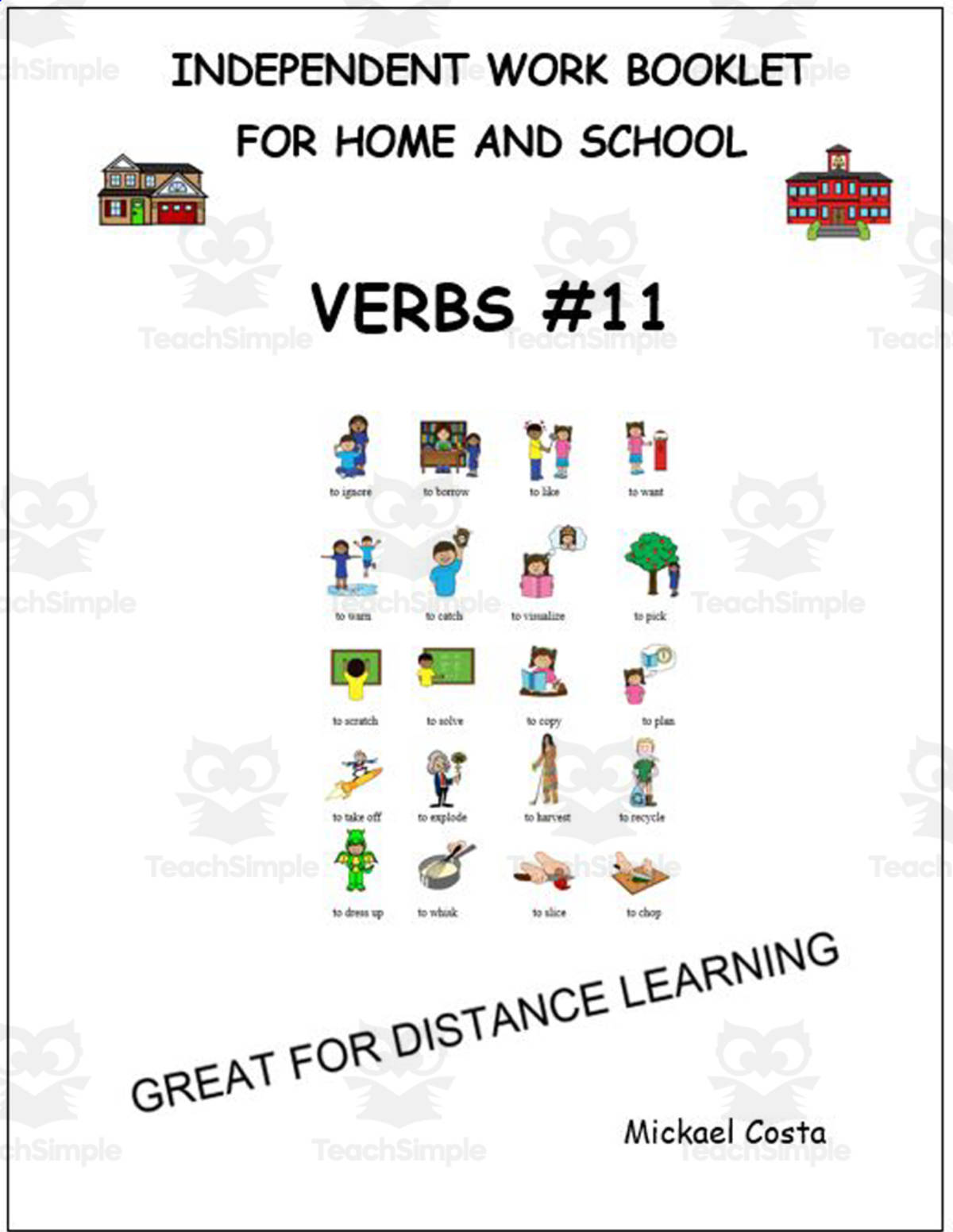 An educational teaching resource from Learn it ANY way entitled Verbs #11 downloadable at Teach Simple.