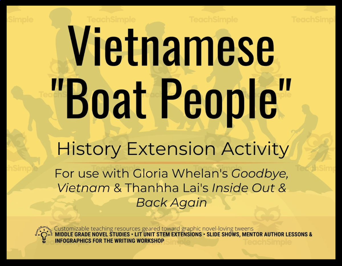 An educational teaching resource from Room2Ruminations entitled Vietnamese "Boat People" History Extension downloadable at Teach Simple.