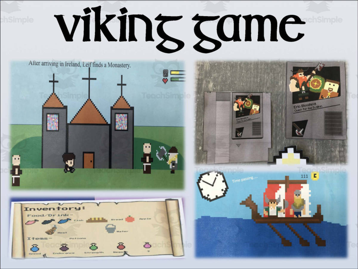 An educational teaching resource from Mr Gray History entitled Viking Game Design Unit downloadable at Teach Simple.