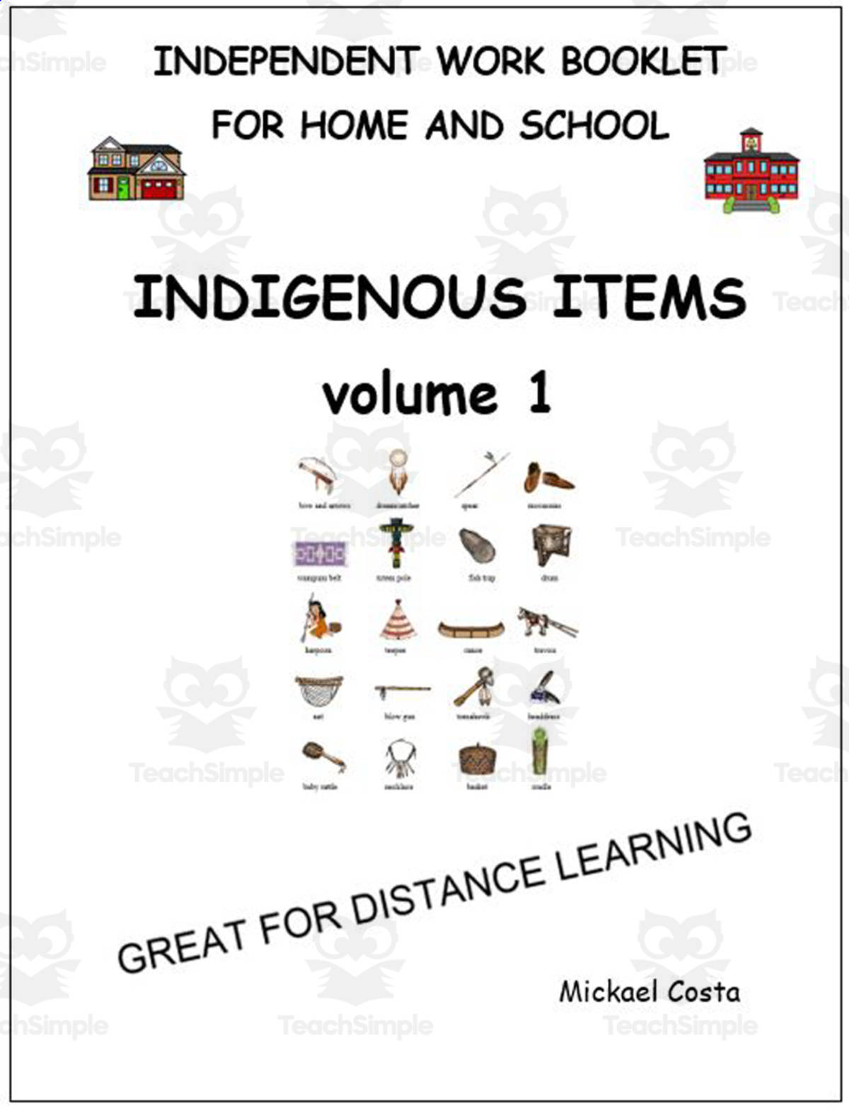 An educational teaching resource from Learn it ANY way entitled Vocabulary sheets: Native items volume 1 downloadable at Teach Simple.