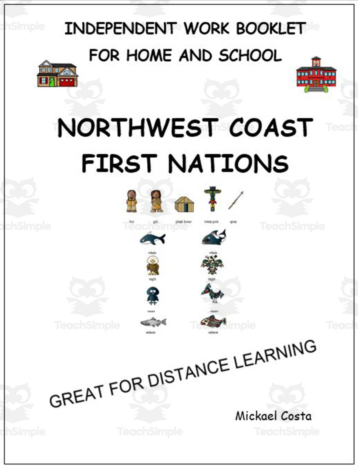 An educational teaching resource from Learn it ANY way entitled Vocabulary sheets: Northwest Coast First Nations downloadable at Teach Simple.