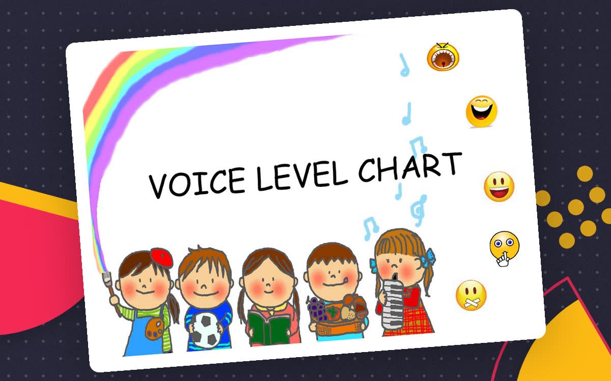 An educational teaching resource from Suzuki Speech Therapy entitled Voice Level Chart – 5 Volumes + Sorting Activity downloadable at Teach Simple.