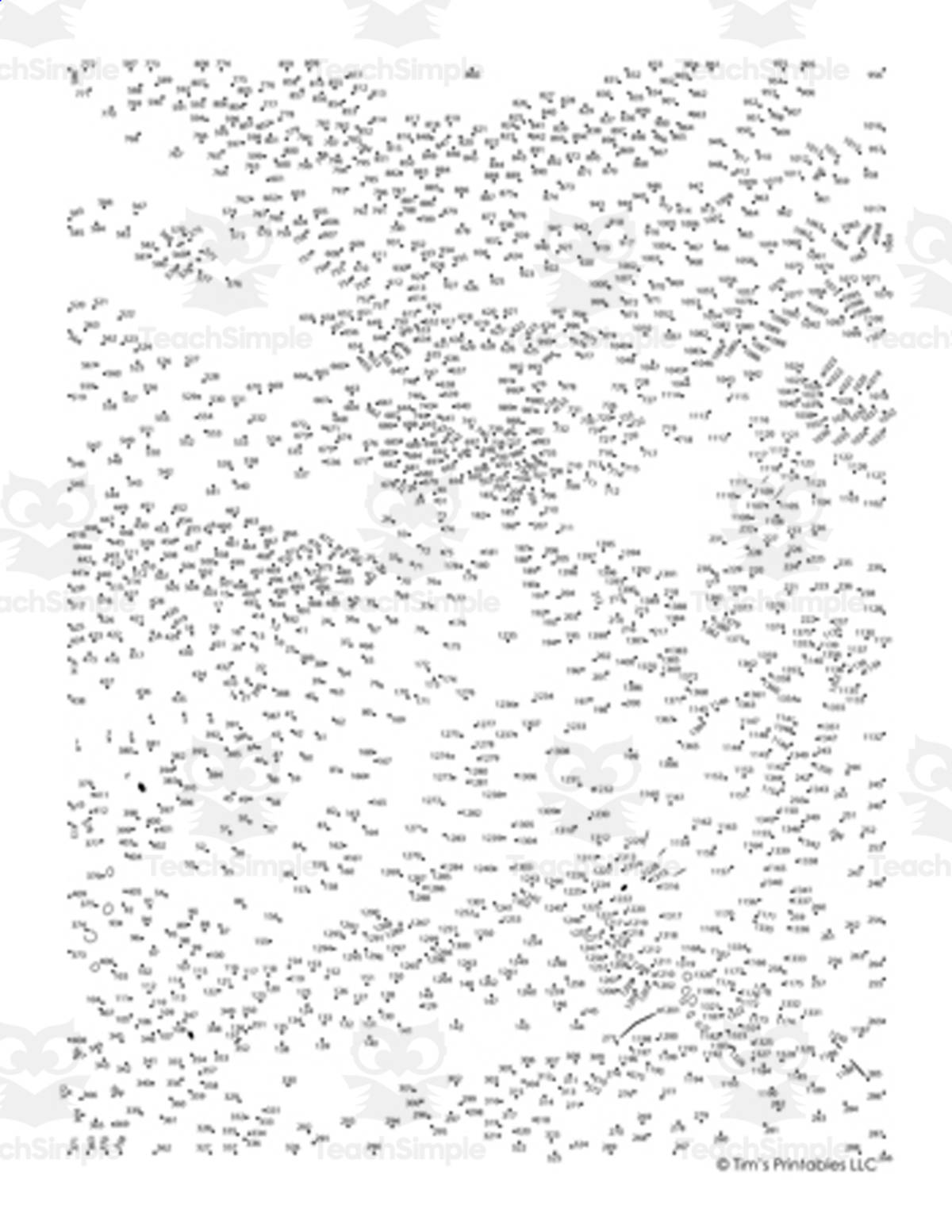 An educational teaching resource from Tim's Printables entitled Volcano Extreme Connect the Dots / Dot-to-Dot PDF downloadable at Teach Simple.