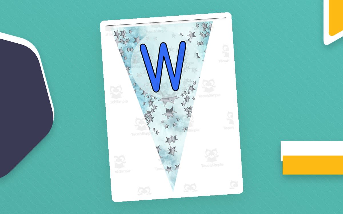 An educational teaching resource from Ezee 101 entitled Welcome Banners downloadable at Teach Simple.