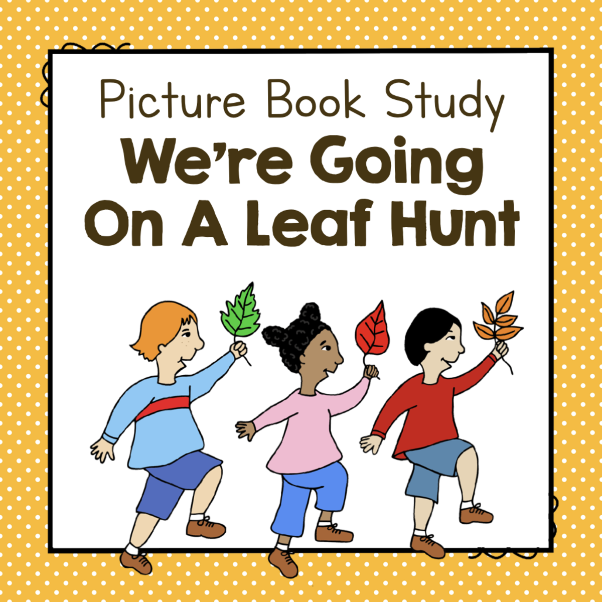 An educational teaching resource from Simply Schoolgirl entitled "We're Going On A Leaf Hunt" | Picture Book Study downloadable at Teach Simple.