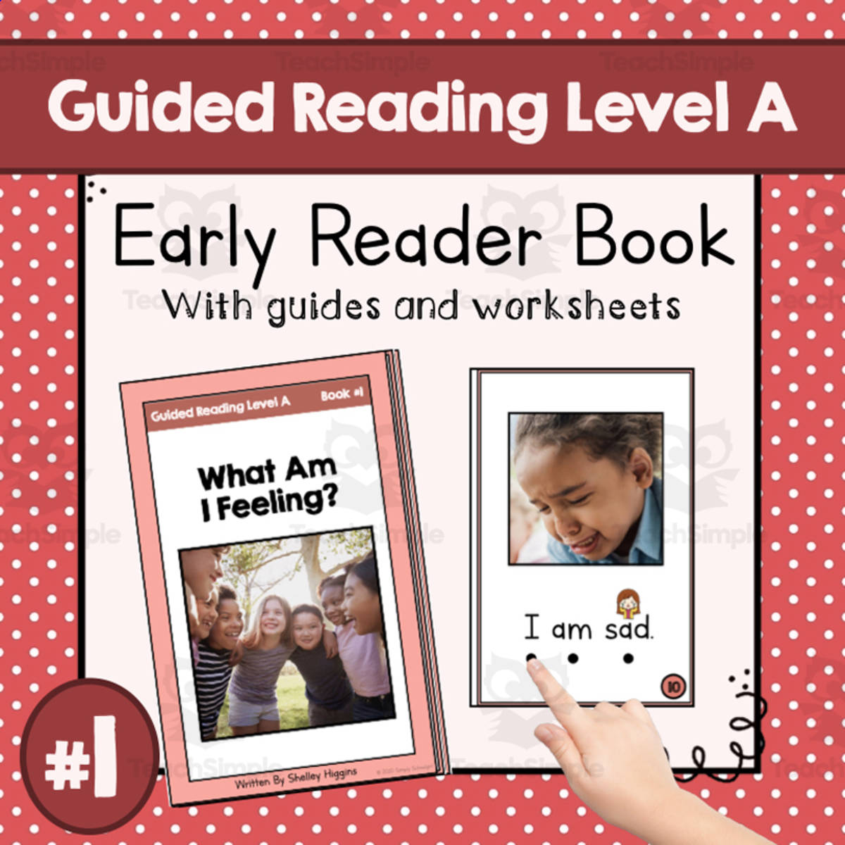 An educational teaching resource from Simply Schoolgirl entitled "What Am I Feeling?" | Early Reader Book #1 | Guided Reading Level A downloadable at Teach Simple.
