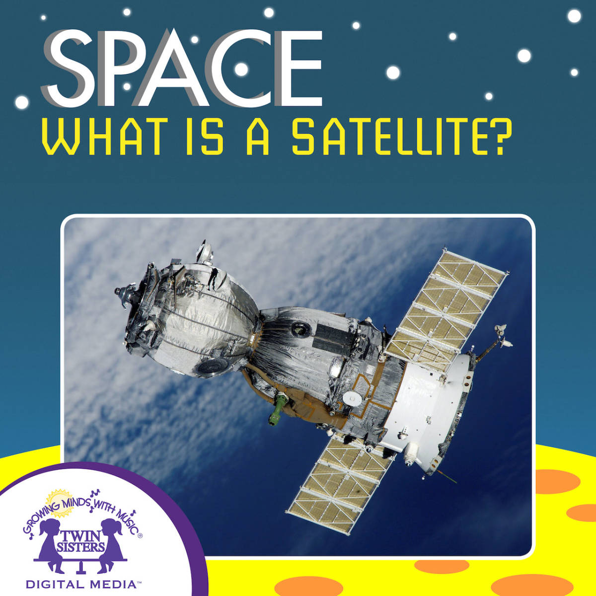 An educational teaching resource from Twin Sisters Digital Media entitled What Is A Satellite? Audio Book downloadable at Teach Simple.