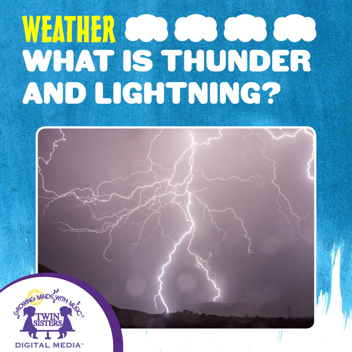 An educational teaching resource from Twin Sisters Digital Media entitled What Is Thunder And Lightning? Audio Book downloadable at Teach Simple.