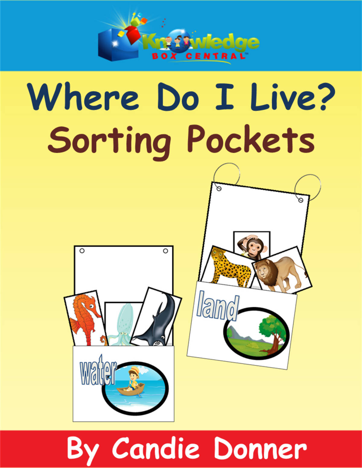 An educational teaching resource from Knowledge Box Central entitled Where Do I Live? Sorting Pockets - EBOOK downloadable at Teach Simple.