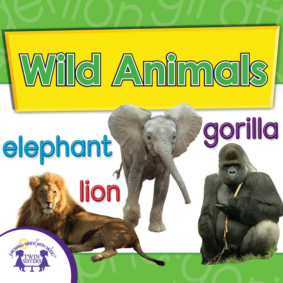 An educational teaching resource from Twin Sisters Digital Media entitled Wild Animals Fun Songs downloadable at Teach Simple.