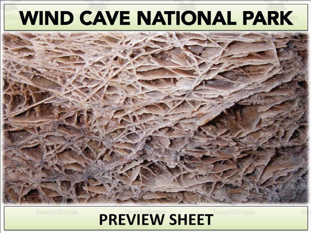 An educational teaching resource from Mr Gray History entitled Wind Cave National Park Geography Unit downloadable at Teach Simple.
