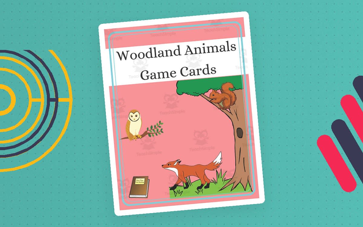 An educational teaching resource from More Than Just Reading entitled Woodland Animals Game Cards downloadable at Teach Simple.