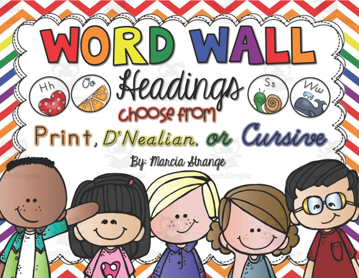 An educational teaching resource from Our Strange Class entitled Word Wall Headers downloadable at Teach Simple.