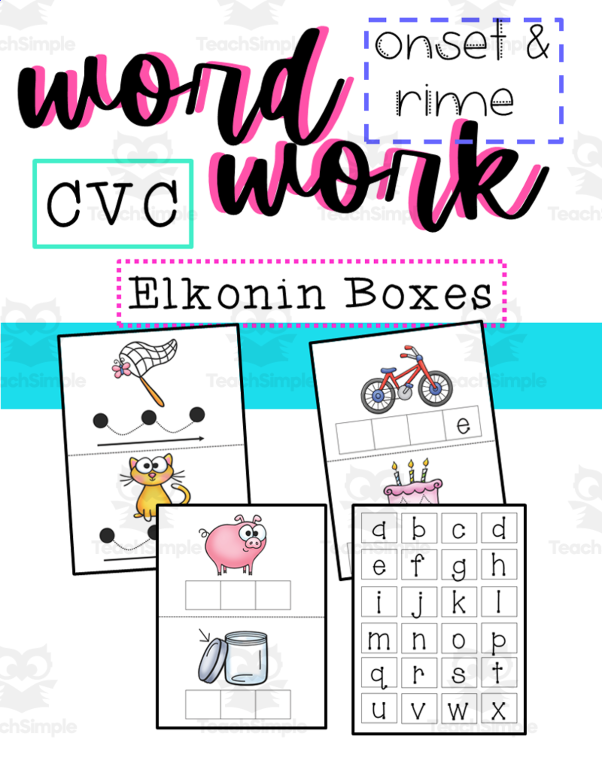 An educational teaching resource from Kerry Boles entitled Word Work for Primary Grades downloadable at Teach Simple.