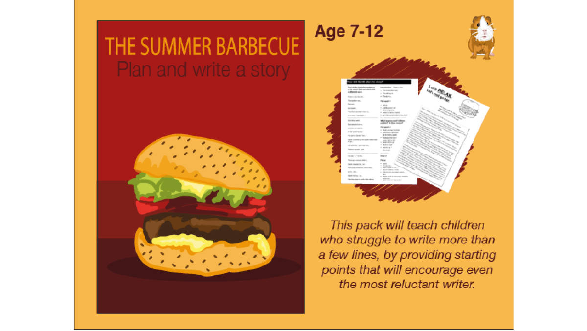 An educational teaching resource from Guinea Pig Education entitled Write A Story Called 'The Summer Barbecue (7-11) downloadable at Teach Simple.