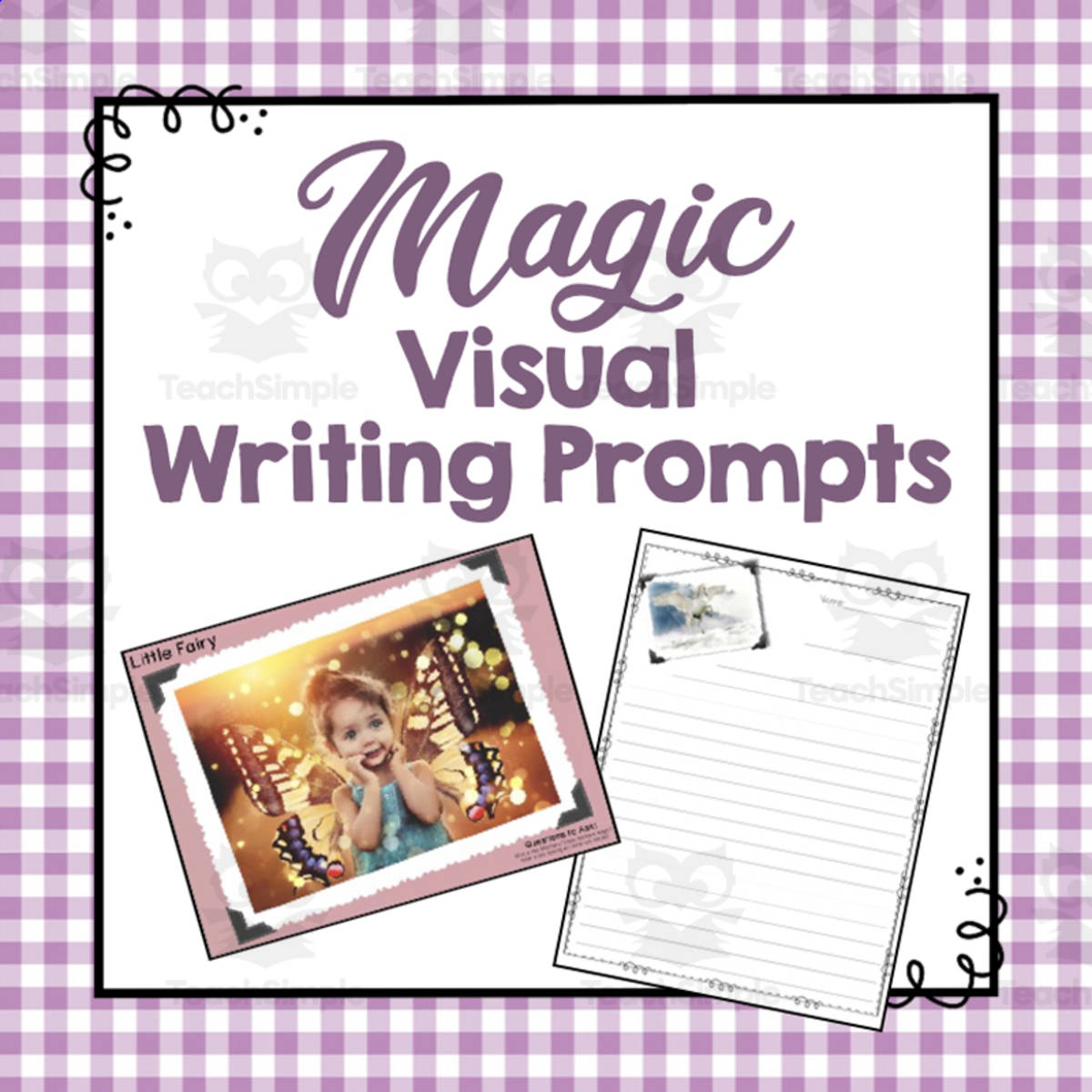 An educational teaching resource from Simply Schoolgirl entitled Writing Project: Magical Visual Writing Prompts - Photo Ideas downloadable at Teach Simple.