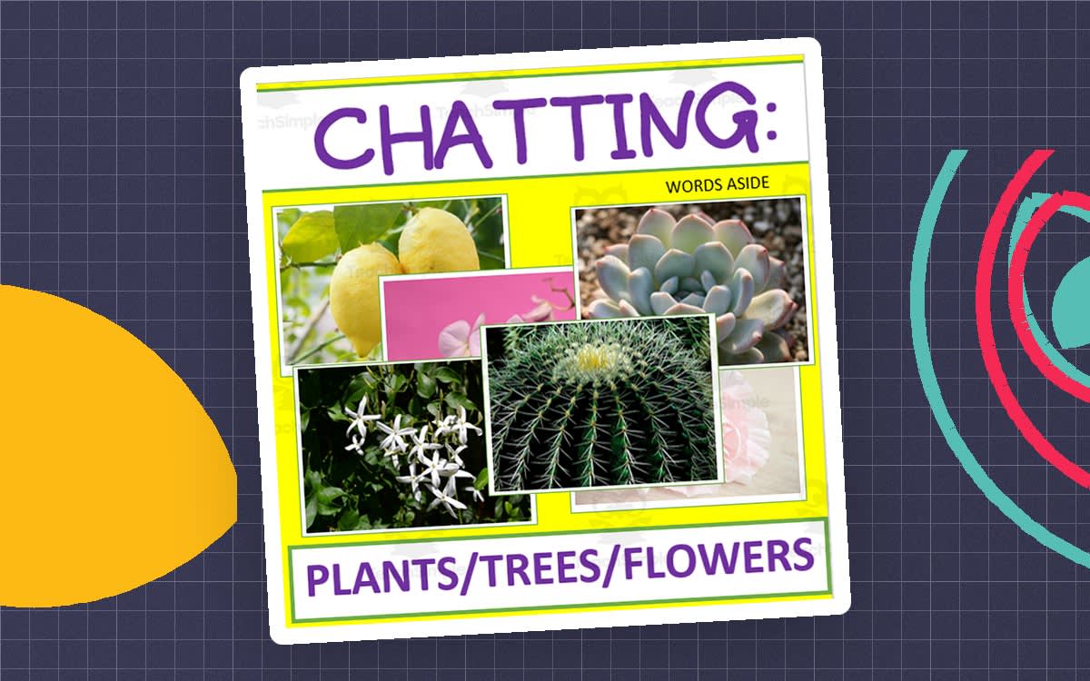 An educational teaching resource from WORDS ASIDE entitled Writing Prompt + Discussion Flashcards: Plants Pack downloadable at Teach Simple.