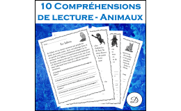 10 Compréhensions de lecture: Animaux / French Reading Comprehension