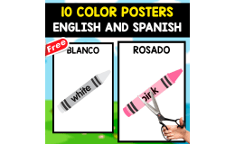 10 FREE POSTERS OF COLORS | SPANISH AND ENGLISH
