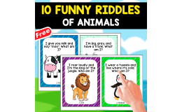 10 FUNNY RIDDLES OF ANIMALS | 10 FLASHCARDS