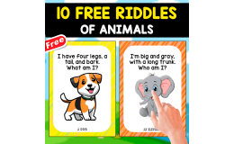10 FUNNY RIDDLES OF ANIMALS | FREE RESOURCE FOR KIDS
