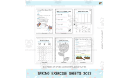 100+ Spring Sheets and Activities