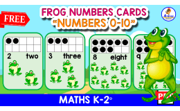 11 FREE FLASHCARDS OF NUMBERS | Frog Theme 0-10