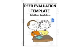 12 Different Peer Evaluation Template (Editable Google Docs)
