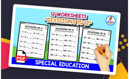 Division Worksheets for the Tables 1 to 12