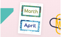 12 Months of the Year Classroom Decor