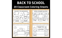 20 Back To School Coloring Pages
