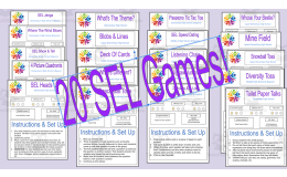 20 SEL Games for Morning Meetings Back to School Fun