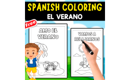 21 FREE SPANISH COLOURING PAGES | EL VERANO