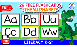 26 ALPHABET FLASHCARDS | KG THEME