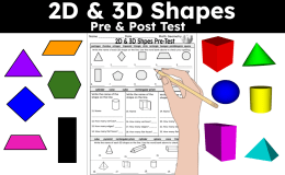 2D and 3D Shapes Assessment – Pre/Post Test