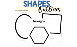2D Shape Outlines: Craft and Tracing Templates