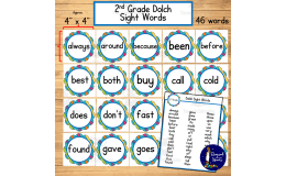 2nd Grade Dolch Sight Words Word Wall