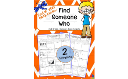 2nd Grade End-of-Year Math Review – Find Someone Who