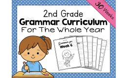 2nd Grade Grammar Curriculum | Second Grade Year-Long Grammar Curricul