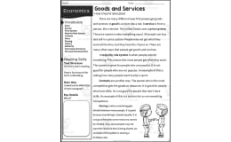 2nd Grade Reading Packet: Goods and Services