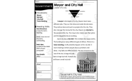 2nd Grade Reading Packet: Mayor and City Hall