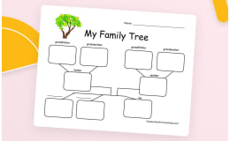 3 Children Family Tree Worksheet