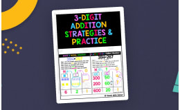 3-Digit Addition with Regrouping – Math Chart
