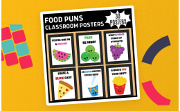 30 Food Pun Posters – Classroom Display Pack