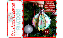 3D Christmas Ornament | Fractions Craft