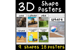 3D shape photo posters